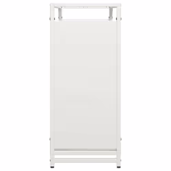 vidaXL Firewood Rack White 60x28x65 cm Cold-rolled steel fireplace log holder - white, 90 x 28 x 65 cm - Additional view 5