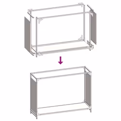 vidaXL Firewood Rack White 60x28x65 cm Cold-rolled steel fireplace log holder - white, 90 x 28 x 65 cm - Additional view 8