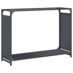 vidaXL Firewood Rack White 60x28x65 cm Cold-rolled steel fireplace log holder - anthracite, 90 x 28 x 65 cm