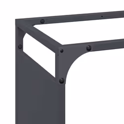 vidaXL Firewood Rack White 60x28x65 cm Cold-rolled steel fireplace log holder - anthracite, 90 x 28 x 65 cm - Additional view 6