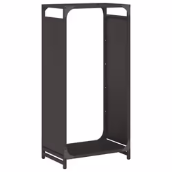 vidaXL Firewood Rack White 60x28x65 cm Cold-rolled steel fireplace log holder - black, 44 x 28 x 90 cm