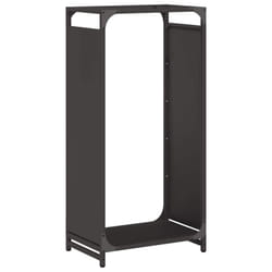 vidaXL Firewood Rack White 60x28x65 cm Cold-rolled steel fireplace log holder - black, 44 x 28 x 90 cm