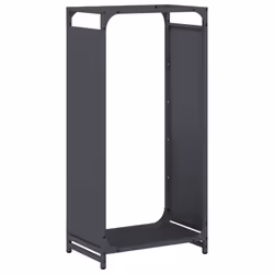 vidaXL Firewood Rack White 60x28x65 cm Cold-rolled steel fireplace log holder - anthracite, 44 x 28 x 90 cm