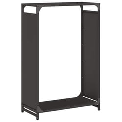 vidaXL Firewood Rack White 60x28x65 cm Cold-rolled steel fireplace log holder - black, 60 x 28 x 90 cm