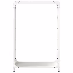 vidaXL Firewood Rack White 60x28x65 cm Cold-rolled steel fireplace log holder - white, 60 x 28 x 90 cm - Additional view 4
