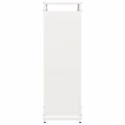 vidaXL Firewood Rack White 60x28x65 cm Cold-rolled steel fireplace log holder - white, 60 x 28 x 90 cm - Additional view 5