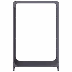 vidaXL Firewood Rack White 60x28x65 cm Cold-rolled steel fireplace log holder - anthracite, 60 x 28 x 90 cm - Additional view 4