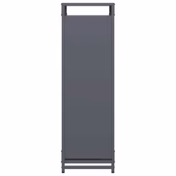 vidaXL Firewood Rack White 60x28x65 cm Cold-rolled steel fireplace log holder - anthracite, 60 x 28 x 90 cm - Additional view 5