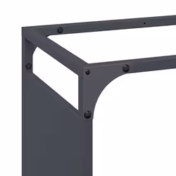 vidaXL Firewood Rack White 60x28x65 cm Cold-rolled steel fireplace log holder - anthracite, 60 x 28 x 90 cm - Additional view 6