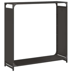 vidaXL Firewood Rack White 60x28x65 cm Cold-rolled steel fireplace log holder - black, 90 x 28 x 90 cm