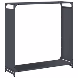 vidaXL Firewood Rack White 60x28x65 cm Cold-rolled steel fireplace log holder - anthracite, 90 x 28 x 90 cm