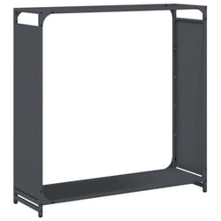 vidaXL Firewood Rack White 60x28x65 cm Cold-rolled steel fireplace log holder - anthracite, 90 x 28 x 90 cm