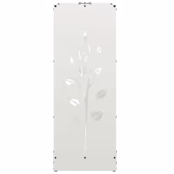vidaXL Firewood Rack White 40x30x80 cm Cold-rolled steel fireplace log holder - Additional view 5