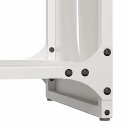 vidaXL Firewood Rack White 40x30x80 cm Cold-rolled steel fireplace log holder - Additional view 7