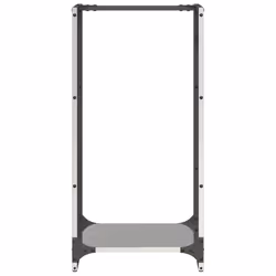 vidaXL Firewood Rack 40x30x80 cm Stainless Steel fireplace log holder - Additional view 4