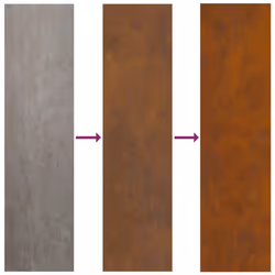 vidaXL Firewood Rack 40x30x80 cm Weathering Steel fireplace log holder - Additional view 7