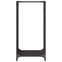 vidaXL Firewood Rack Black 40x30x80 cm Cold-rolled steel fireplace log holder - Additional view 4