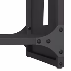 vidaXL Firewood Rack Black 40x30x80 cm Cold-rolled steel fireplace log holder - Additional view 7