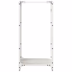 vidaXL Firewood Rack White 40x30x80 cm Cold-rolled steel fireplace log holder - Additional view 4