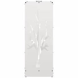 vidaXL Firewood Rack White 40x30x80 cm Cold-rolled steel fireplace log holder - Additional view 5