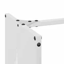 vidaXL Firewood Rack White 40x30x80 cm Cold-rolled steel fireplace log holder - Additional view 6