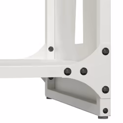 vidaXL Firewood Rack White 40x30x80 cm Cold-rolled steel fireplace log holder - Additional view 7