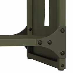 vidaXL Firewood Rack Olive Green 40x30x80 cm Cold-rolled steel - Additional view 7