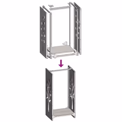 vidaXL Firewood Rack 40x30x80 cm Stainless Steel fireplace log holder - Additional view 9