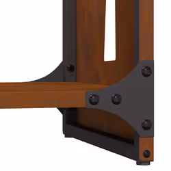 vidaXL Firewood Rack 40x30x80 cm Weathering Steel fireplace log holder - Additional view 9