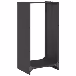 vidaXL Firewood Rack Black 40x30x80 cm Cold-rolled steel fireplace log holder