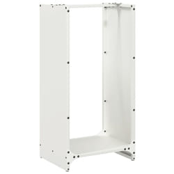 vidaXL Firewood Rack White 40x30x80 cm Cold-rolled steel fireplace log holder