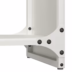 vidaXL Firewood Rack White 40x30x80 cm Cold-rolled steel fireplace log holder - Additional view 7