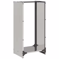 vidaXL Firewood Rack 40x30x80 cm Stainless Steel fireplace log holder