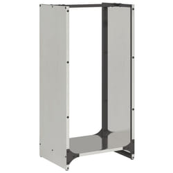 vidaXL Firewood Rack 40x30x80 cm Stainless Steel fireplace log holder