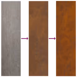 vidaXL Firewood Rack 40x30x80 cm Weathering Steel fireplace log holder - Additional view 7