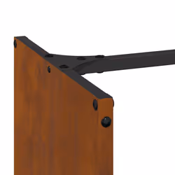vidaXL Firewood Rack 40x30x80 cm Weathering Steel fireplace log holder - Additional view 8
