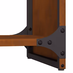 vidaXL Firewood Rack 40x30x80 cm Weathering Steel fireplace log holder - Additional view 9