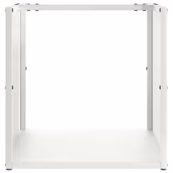 vidaXL Firewood Rack White 40x40x40 cm Cold-rolled steel fireplace log holder - Additional view 4