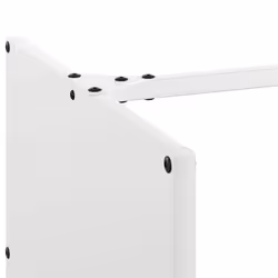 vidaXL Firewood Rack White 40x40x40 cm Cold-rolled steel fireplace log holder - Additional view 6