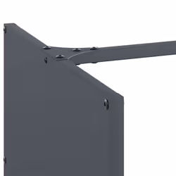 vidaXL Firewood Rack Anthracite 40x40x40 cm Cold-rolled steel - Additional view 6
