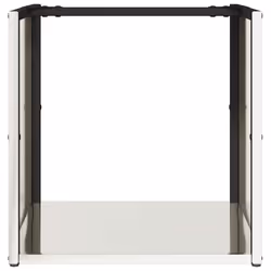 vidaXL Firewood Rack 40x40x40 cm Stainless Steel fireplace log holder - Additional view 4