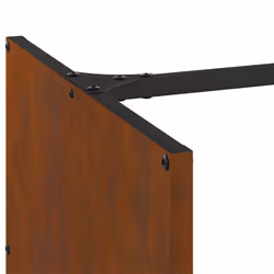 vidaXL Firewood Rack 40x40x40 cm Weathering Steel fireplace log holder - Additional view 8