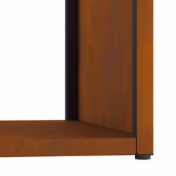 vidaXL Firewood Rack 40x40x40 cm Weathering Steel fireplace log holder - Additional view 9