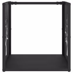 vidaXL Firewood Rack Black 40x40x40 cm Cold-rolled steel fireplace log holder - Additional view 4