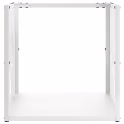 vidaXL Firewood Rack White 40x40x40 cm Cold-rolled steel fireplace log holder - Additional view 4