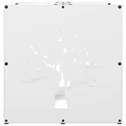 vidaXL Firewood Rack White 40x40x40 cm Cold-rolled steel fireplace log holder - Additional view 5