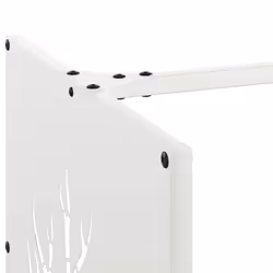vidaXL Firewood Rack White 40x40x40 cm Cold-rolled steel fireplace log holder - Additional view 6