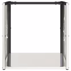 vidaXL Firewood Rack 40x40x40 cm Stainless Steel fireplace log holder - Additional view 4