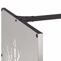 vidaXL Firewood Rack 40x40x40 cm Stainless Steel fireplace log holder - Additional view 6