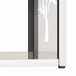 vidaXL Firewood Rack 40x40x40 cm Stainless Steel fireplace log holder - Additional view 7